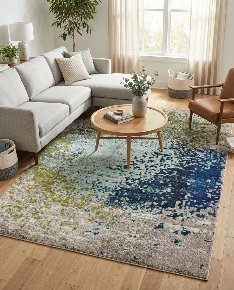 Marrakesh Elegance Collection Area Rug -  Boujad Rectangle Blue  lifestyle 10