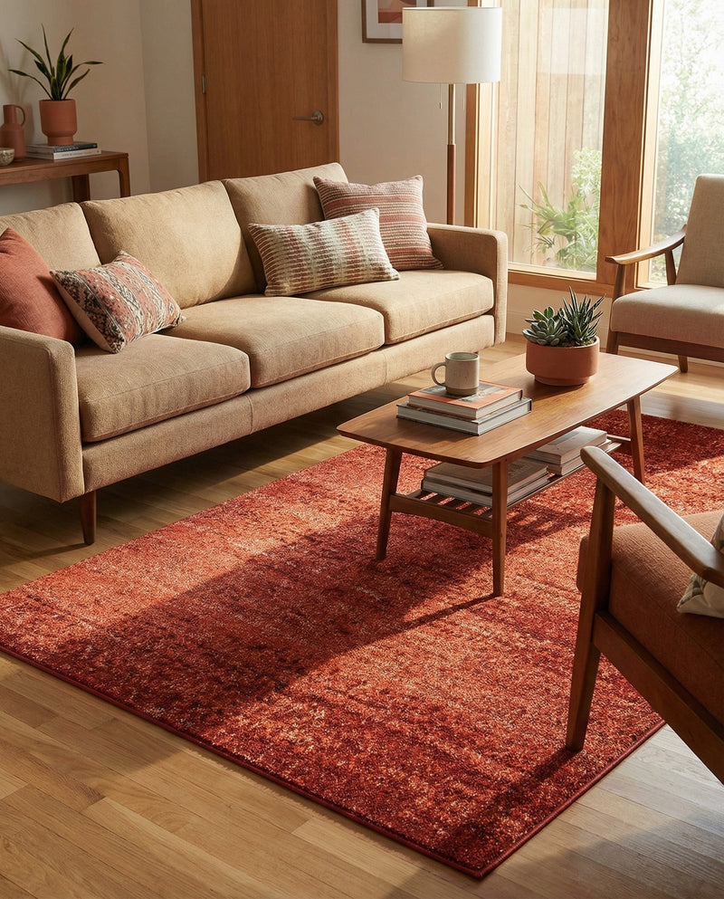 Studio Haven Collection Area Rug -  Gallery (Terracotta) Rectangle Terracotta  lifestyle 22
