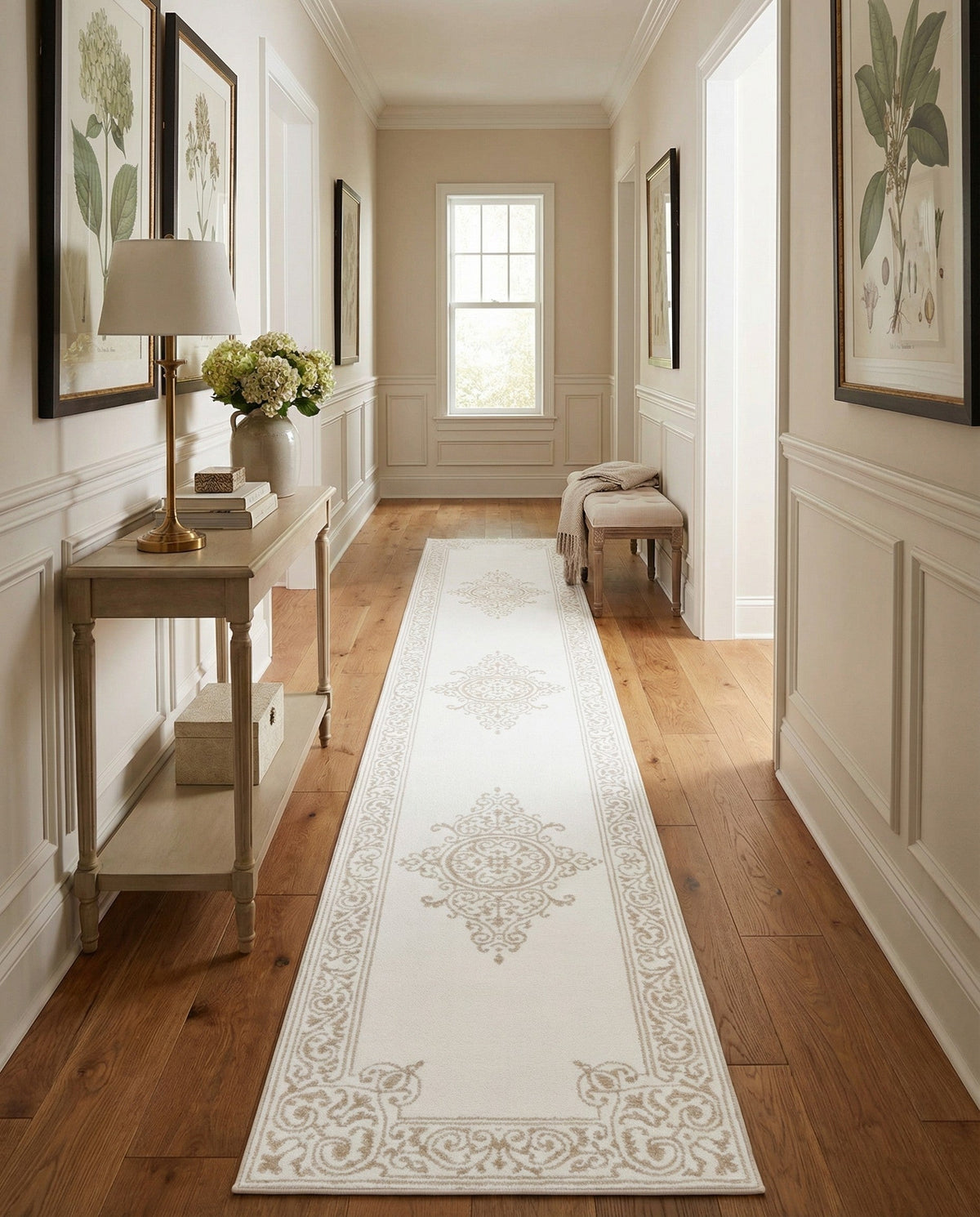 Sanctuary Retreat Collection Area Rug - Haven Runner Snow White  lifestyle 87