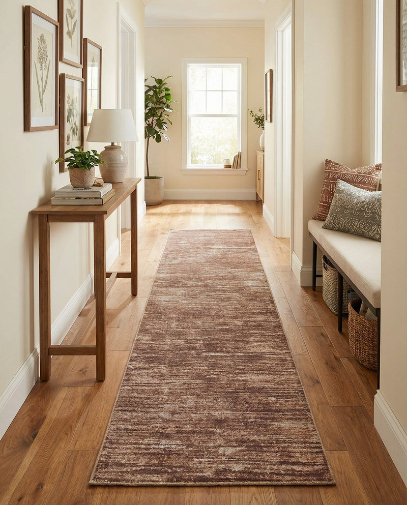 Sahara Essence Collection Area Rug - Oasis (Brown) Runner Brown  lifestyle 44