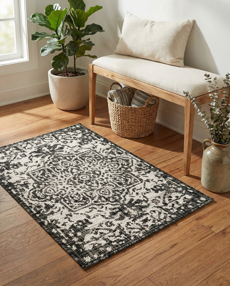 Urban Oasis Rugs Collection Area Rug -  Penthouse (Charcoal Gray) Rectangle Charcoal Gray  lifestyle 6
