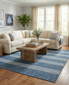 Urban Oasis Rugs Collection Area Rug -  District (Blue) Rectangle Blue  lifestyle 3