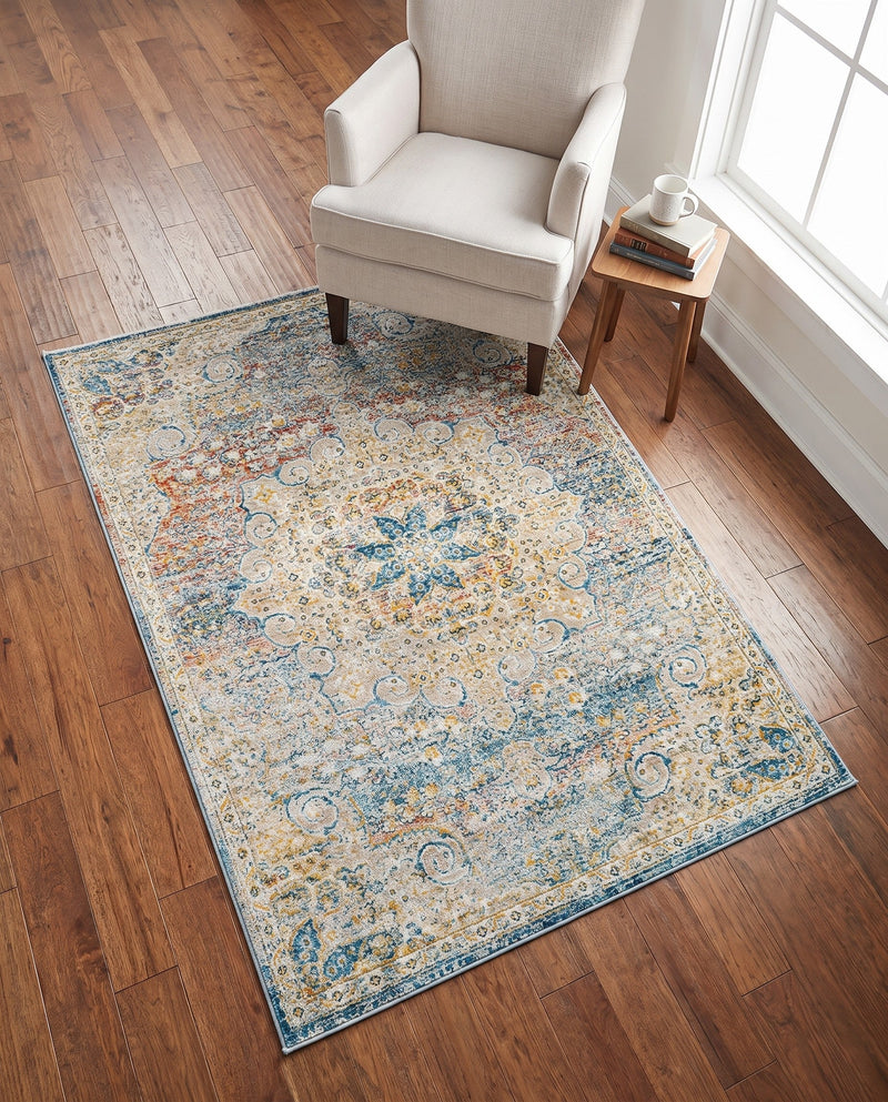 Coastal Haven Collection Area Rug - Seabreeze (Multi) Rectangle Multi  lifestyle 21