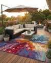 Urban Terrace Collection Area Rug -  Laneway Rectangle Multi  lifestyle 13