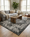 Urban Oasis Rugs Collection Area Rug -  Penthouse (Charcoal Gray) Rectangle Charcoal Gray  lifestyle 12
