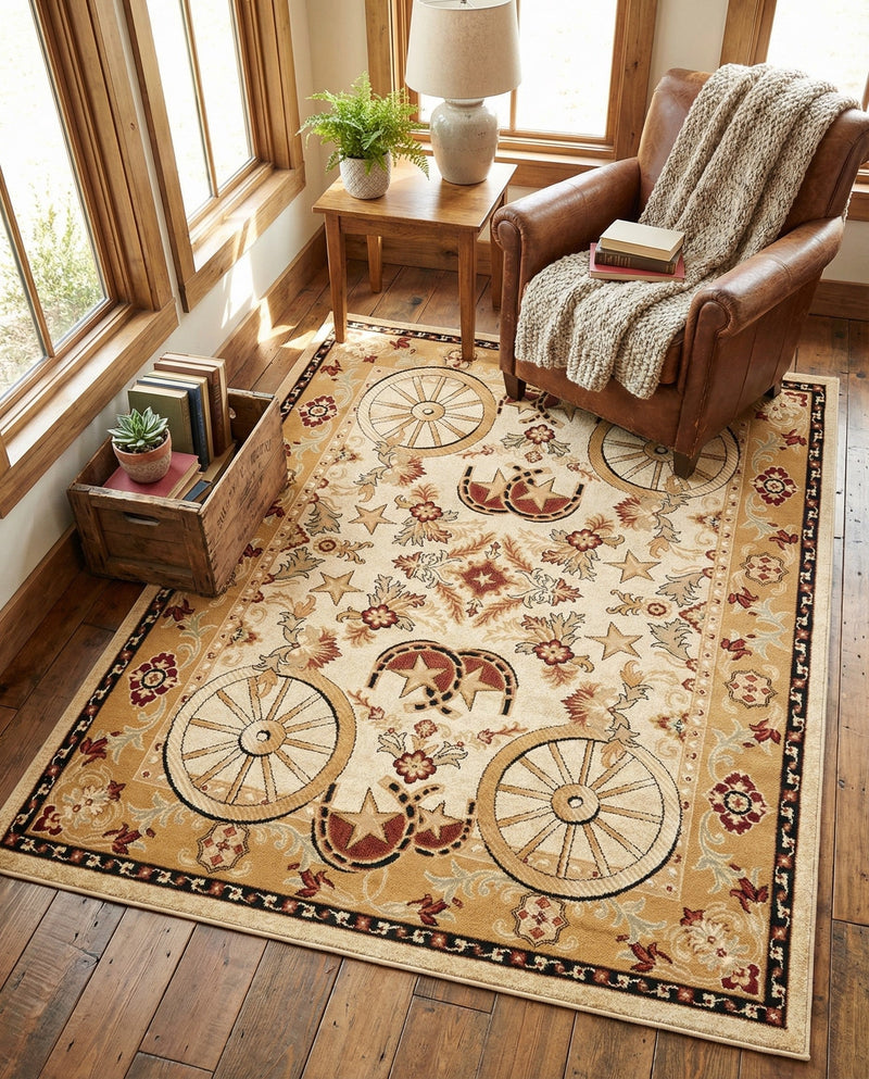 Frontier Trails Collection Area Rug -  Onyx Rectangle Ivory  lifestyle 26