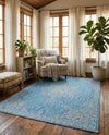 Patio Heritage Collection Area Rug -  Charleston (Light Aqua) Rectangle Light Aqua  lifestyle 17