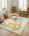 Wonder Tykes Collection Area Rug -  Prismatic Rectangle Ivory  lifestyle 3