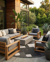 Urban Terrace Collection Area Rug -  Williamsburg Round Black and White  lifestyle 73