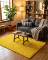 Plush Oasis Collection Area Rug - Serenity (Tuscan Sun Yellow) Rectangle Tuscan Sun Yellow  lifestyle 10