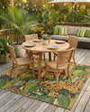 Seaside Blooms Collection Area Rug -  Sorrento Square Green  lifestyle 43
