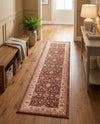 Casablanca Tapestry Collection Area Rug -  Marrakech (Coffee Brown) Runner Coffee Brown  lifestyle 42