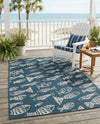 Seaside Haven Rugs Collection Area Rug -  Oceanview Rectangle Blue  lifestyle 3