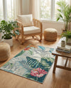Seaside Blooms Collection Area Rug -  Paradise Rectangle Multi  lifestyle 43