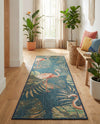 Coastal Terrace Collection Area Rug - Seabreeze Runner Navy Blue  lifestyle 64