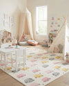 Wonder Tykes Collection Area Rug -  Dazzle Rectangle Ivory  lifestyle 8