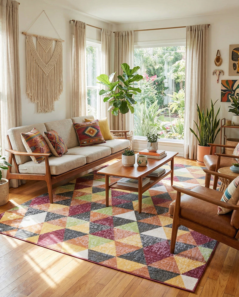 Seville Elegance Collection Area Rug -  Malaga Rectangle Multi  lifestyle 23