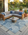 Urban Terrace Collection Area Rug -  Parkside Rectangle Light Blue  lifestyle 15