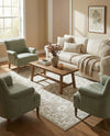 Andes Summit Collection Area Rug -  Chimborazo Rectangle White Brown  lifestyle 18