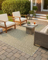 Urban Oasis Rugs Collection Area Rug -  Rooftop (Green) Rectangle Green  lifestyle 3