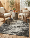 Urban Terrace Collection Area Rug -  Midtown Rectangle Black and White  lifestyle 4