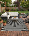 Urban Terrace Collection Area Rug -  Astoria (Black and White) Rectangle Black and White  lifestyle 20