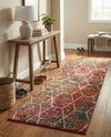 Trellis Mosaic Collection Area Rug - Arborville (Multi) Runner Multi  lifestyle 28