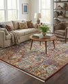 Bazaar Chic Collection Area Rug -  Safi Square Multi  lifestyle 34