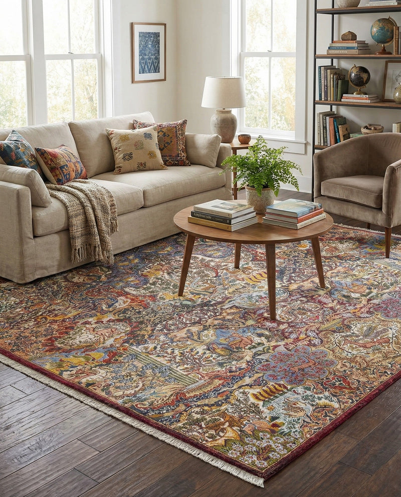 Bazaar Chic Collection Area Rug -  Safi Square Multi  lifestyle 34