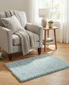 Cozy Comfort Shag Collection Area Rug - Haven (Sage Green) Rectangle Sage Green  lifestyle 12