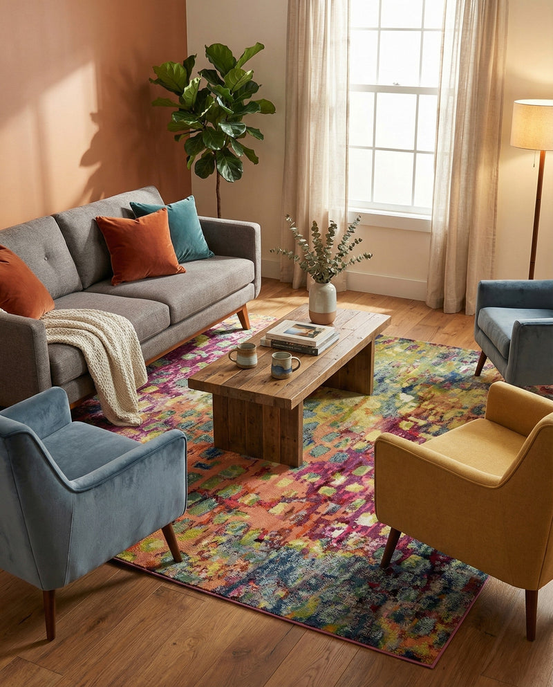Sevilla Splendor Collection Area Rug - Alcazar Rectangle Multi  lifestyle 12