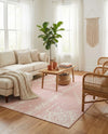 Desert Nomad Terrace Collection Area Rug - Sahara (Pink) Rectangle Pink  lifestyle 29