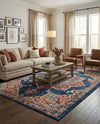 Eden Oasis Collection Area Rug -  Tranquility (Dark Blue) Rectangle Dark Blue  lifestyle 9