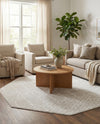Marrakesh Lattice Collection Area Rug - Casablanca (Light Gray) Octagon Light Gray  lifestyle 66