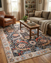 Heritage Elegance Collection Area Rug -  Topkapi Rectangle Black  lifestyle 43