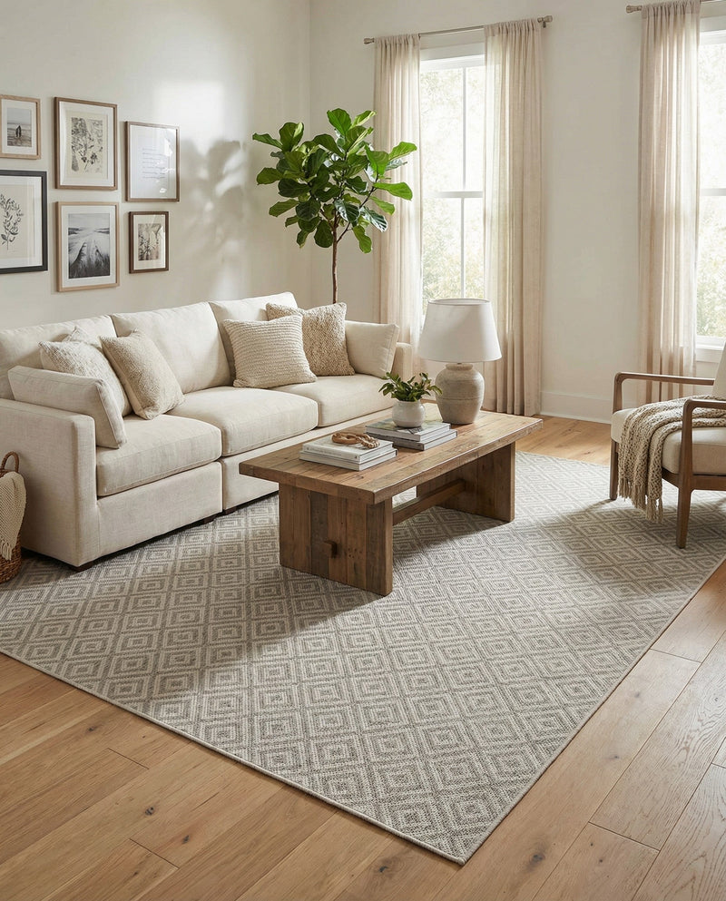 Urban Oasis Rugs Collection Area Rug -  Rooftop (Light Gray) Rectangle Light Gray  lifestyle 17