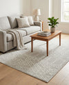 Marrakesh Lattice Collection Area Rug - Casablanca (Light Gray) Rectangle Light Gray  lifestyle 6