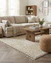 Cozy Cove Shag Collection Area Rug -  Harbor Rectangle Ivory  lifestyle 15