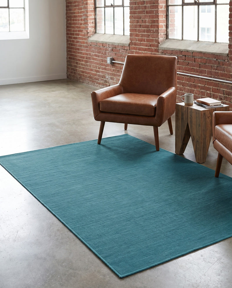 Soho Elegance Collection Area Rug - Chelsea (Turquoise) Rectangle Turquoise  lifestyle 29
