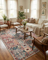 Savannah Elegance Collection Area Rug -  Azalea Rectangle Pink  lifestyle 34