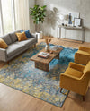 Urban Terrace Collection Area Rug -  Lanai Rectangle Gradient Blue  lifestyle 6