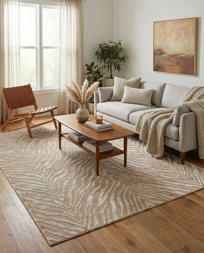 Bloomsbury Elegance Collection Area Rug -  Chelsea Rectangle Ivory Beige  lifestyle 29