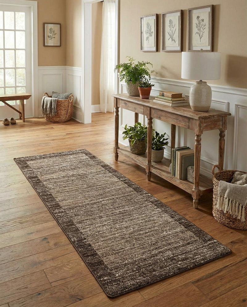 Studio Haven Collection Area Rug -  Conservatory (Light Brown) Runner Light Brown  lifestyle 74