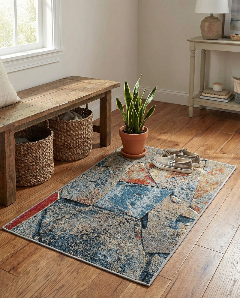 Urban Terrace Collection Area Rug -  Boulevard Rectangle Multi  lifestyle 12