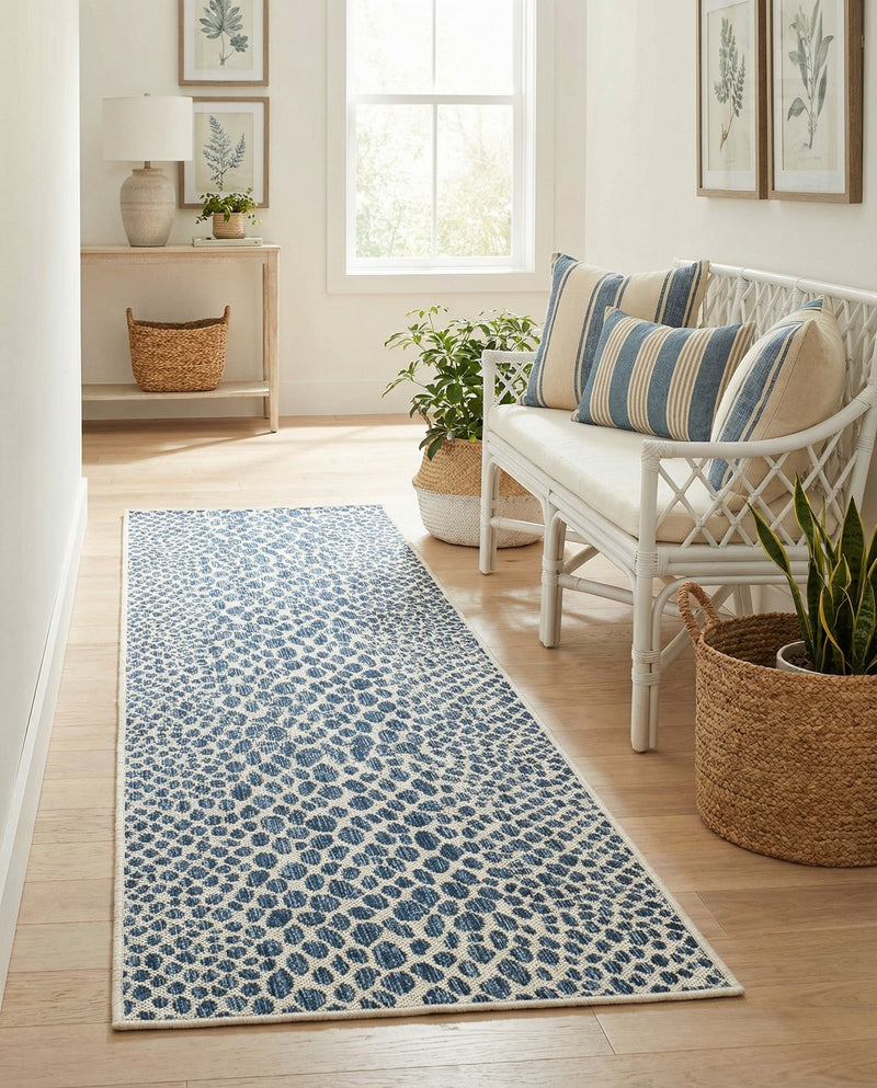 Urban Oasis Rugs Collection Area Rug -  Terrace (Blue) Runner Blue  lifestyle 80