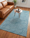 Aravalli Collection Area Rug - Udaipur Rectangle Aegean Blue  lifestyle 69