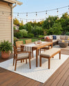 Garden Lattice Charm Collection Area Rug - Arbor (Ivory) Rectangle Ivory  lifestyle 9
