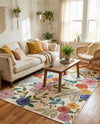Meadow Breeze Collection Area Rug -  Petal Rectangle Ivory  lifestyle 34