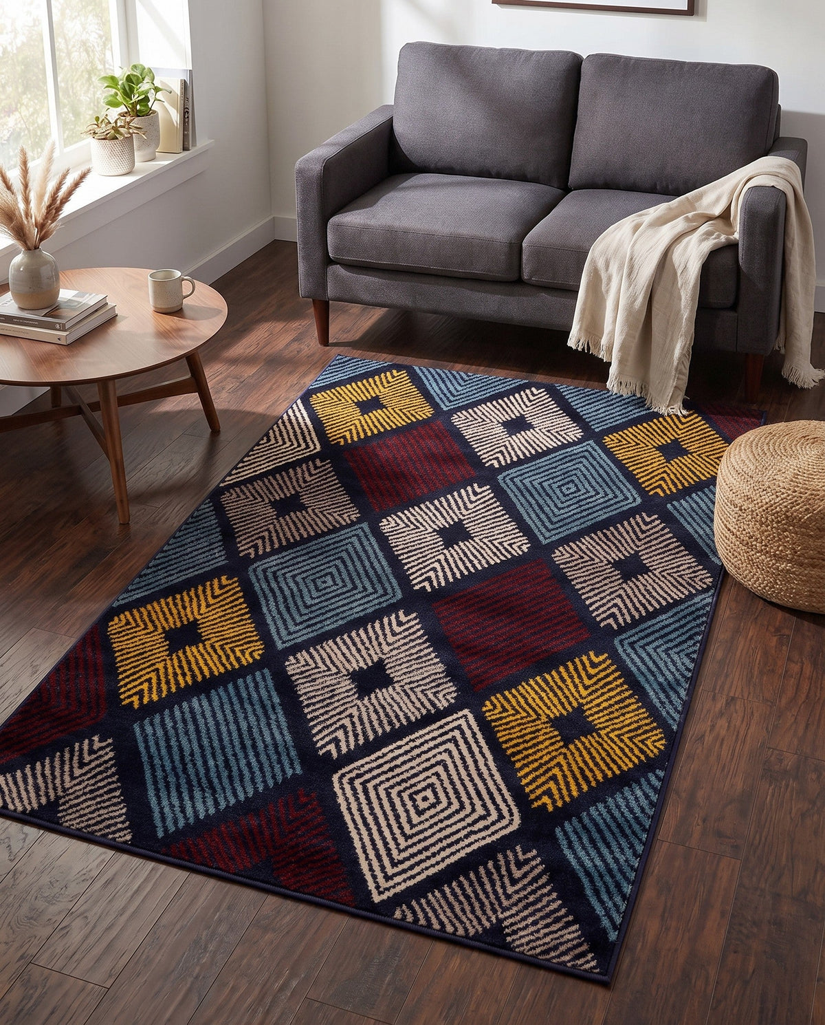 Coastal Haven Collection Area Rug -  Anchorage Rectangle Multi  lifestyle 32