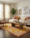Brighton Terrace Collection Area Rug - Hove (Gold) Rectangle Gold  lifestyle 31